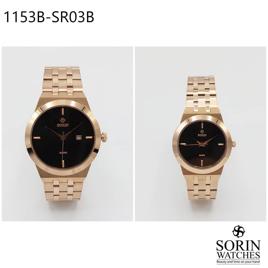 ست ساعت مچی عقربه ای زنانه و مردانه سورین مدل GL1153B-SR03B