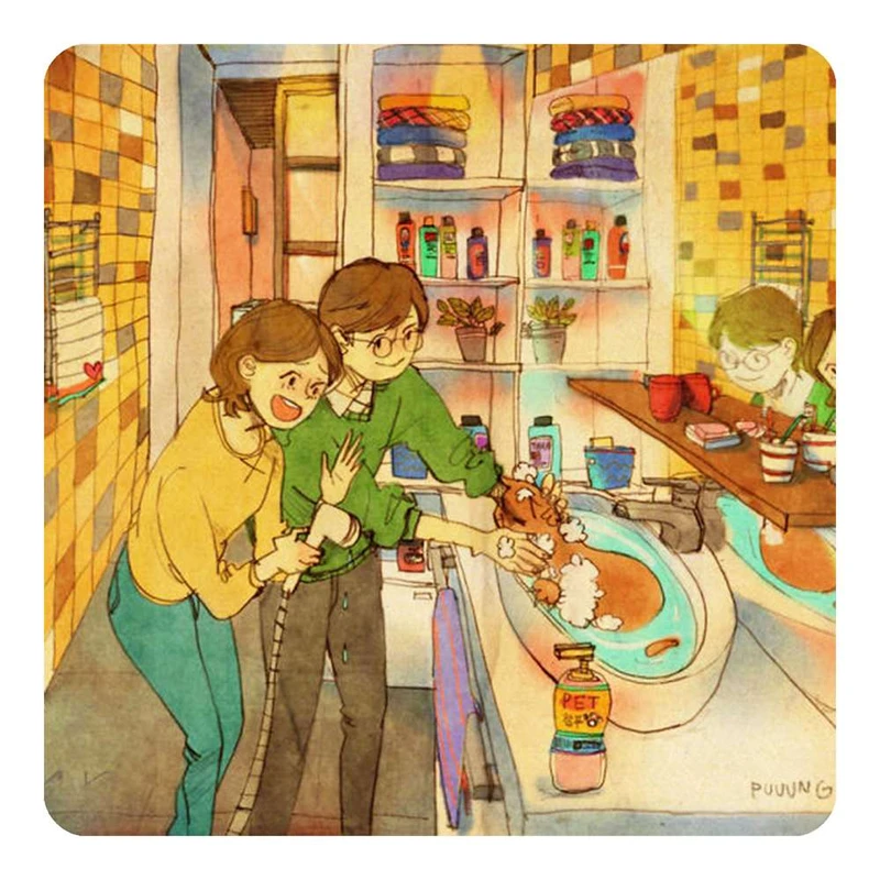 مگنت طرح عاشقانه کارتونی مدل mg10100