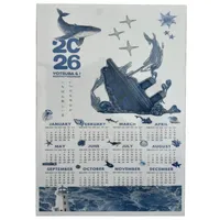 تقویم دیواری سال 2026 مدل دریایی کد t04