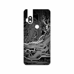 MAHOOT Black Printed Circuit Board Cover Sticker for Motorola One Hyper