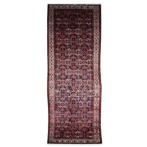 فرش قدیمی دستبافت کناره طول چهار متر مدل MG219