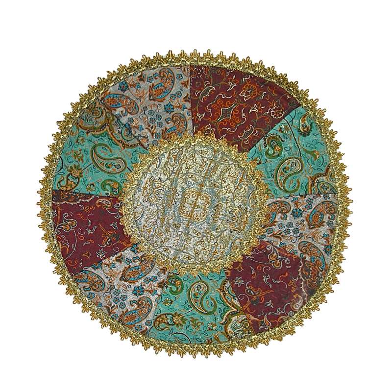 رومیزی ترمه مدل چهل تکه نسترن کد W135