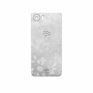 MAHOOT Silver-Wildflower Cover Sticker for BlackBerry KEYONE
