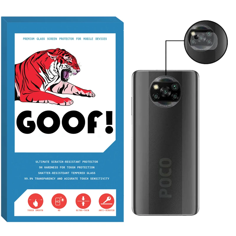 محافظ لنز دوربین گوف مدل LNZ-SD مناسب برای گوشی موبایل شیائومی Poco X3 Pro