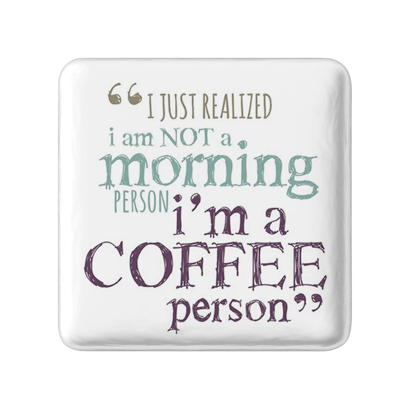 مگنت خندالو طرح قهوه Coffee  مدل مربعی کد 21998