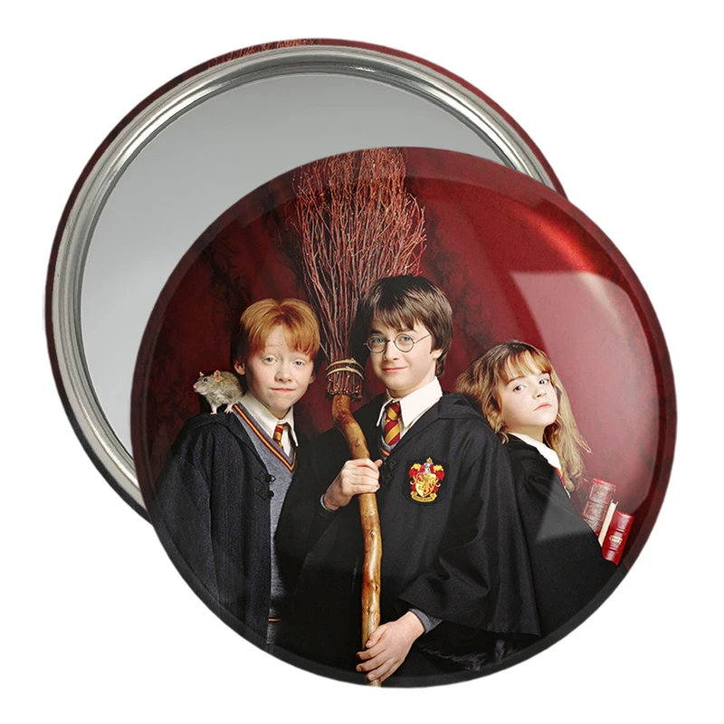 آینه جیبی خندالو مدل رون و هرمیون و هری پاتر Harry Potter  کد 2914