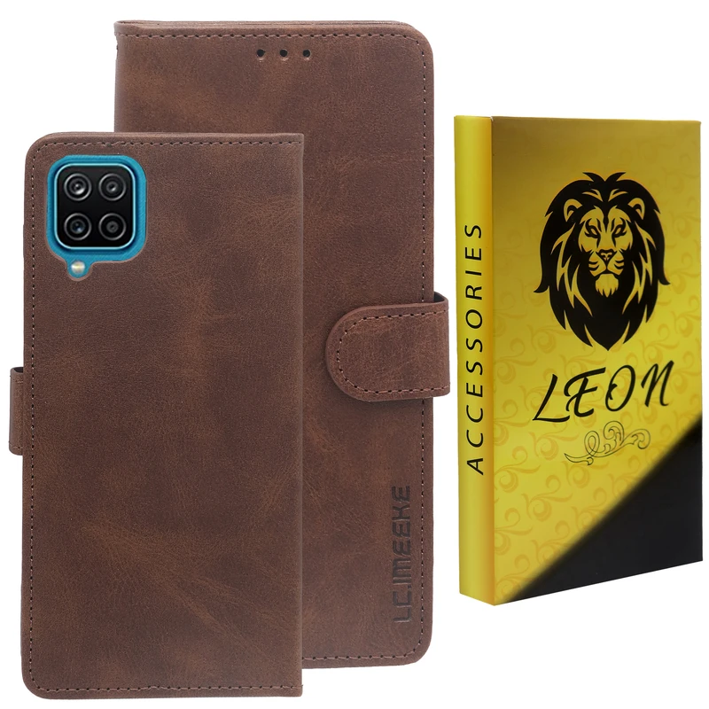 کیف کلاسوری لئون مدل Serenit Oro مناسب برای گوشی موبایل سامسونگ Galaxy M12