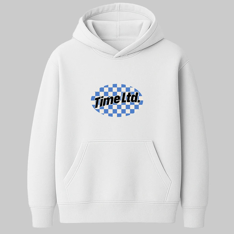 هودی زنانه مدل باکسی طرح ساعت