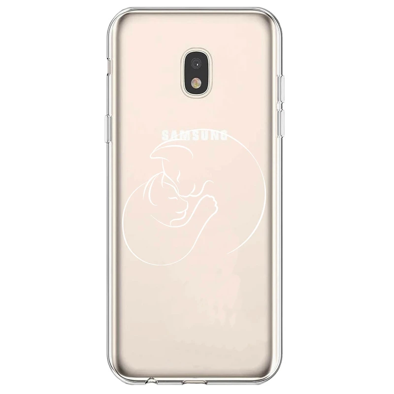 کاور مگافون طرح گربه مدل C61-W مناسب برای گوشی موبایل سامسونگ Galaxy J7 Pro / J730