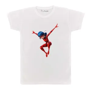 تی شرت بچگانه پرمانه طرح دختر کفشدوزکی کد pmt.5233