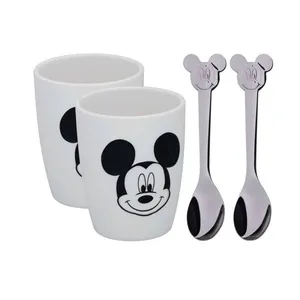ست لیوان و قاشق دبلیو ام اف مدل Mickey Mouse بسته 4 عددی