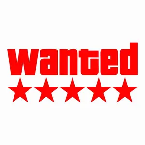 برچسب بدنه خودرو طرح تحت تعقیب WANTED کد MT-R457