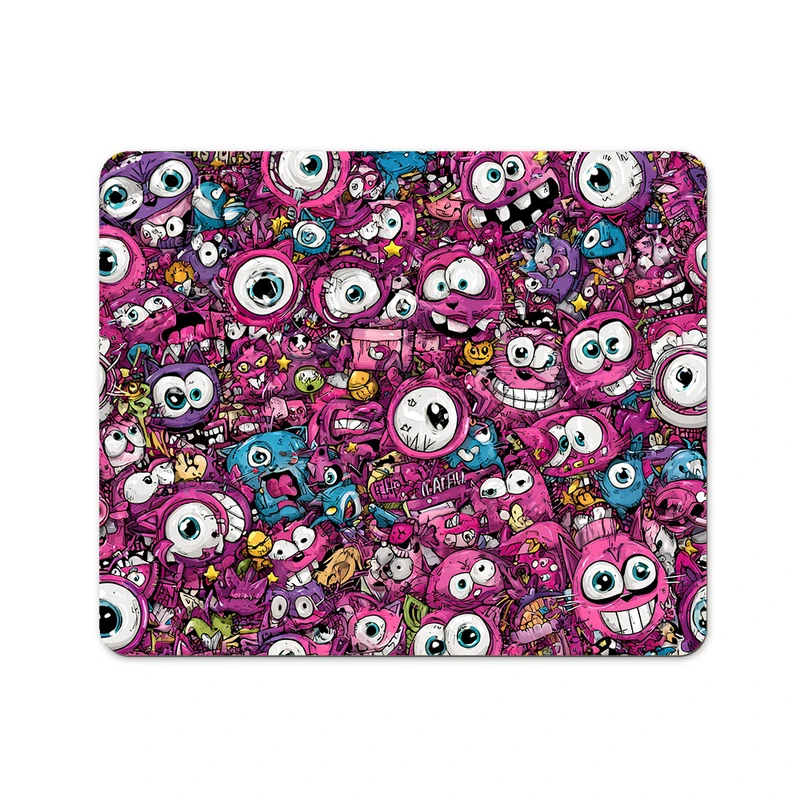 ماوس پد پاد آفرین مدل فانتزی طرح مانستر کد P035 سایز 19*24 سانتی متر