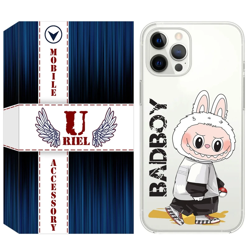 کاور یوریل مدل Clear کد 103 طرح لبوبو Labubu مناسب برای گوشی موبایل اپل iPhone 13 Pro
