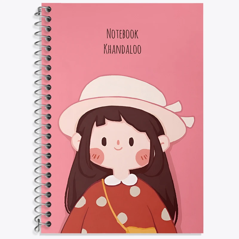 دفتر لغت 50 برگ خندالو طرح دخترانه کیوت کد N3982