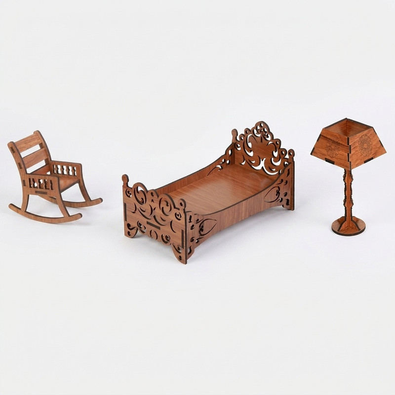 دکوری طرح لوازم اتاق خواب کد N210 مجموعه 3 عددی