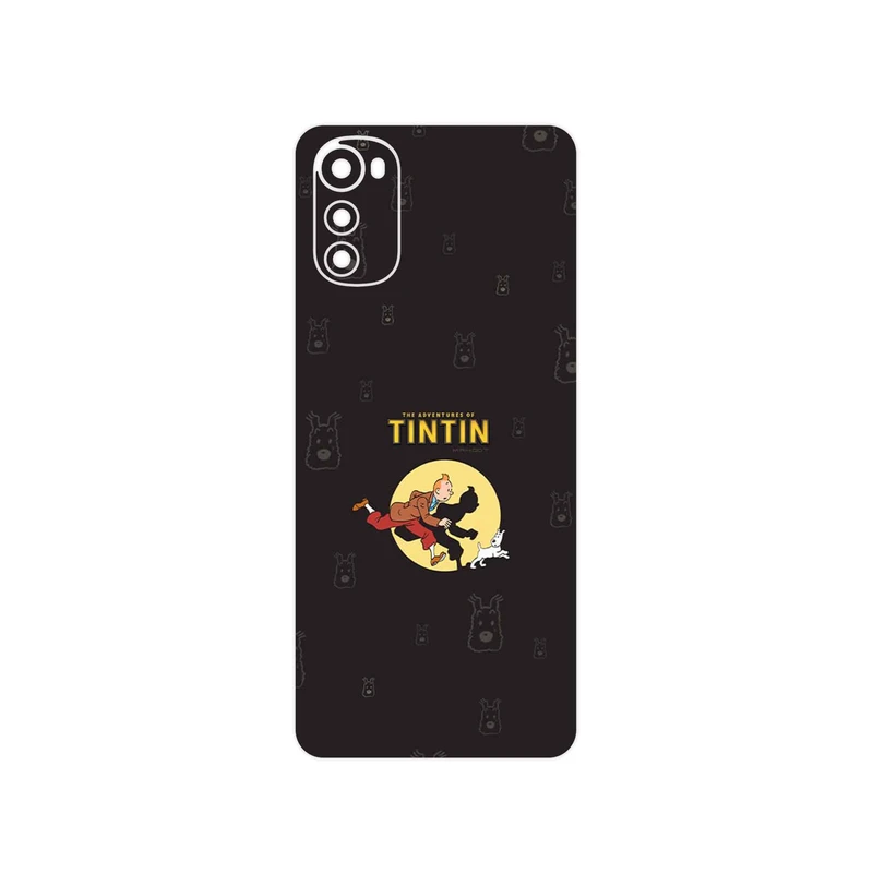 برچسب پوششی ماهوت مدل Tintin مناسب برای گوشی موبایل موتورولا Moto E32s