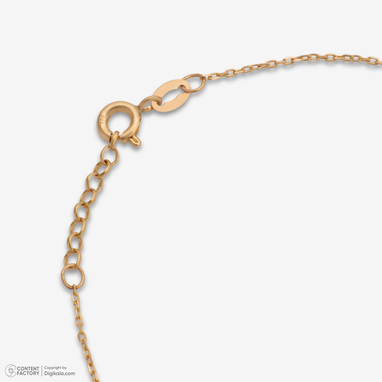 دستبند زنجیری طلا 18 عیار زنانه حافا گلد مدل br007 -  - 3