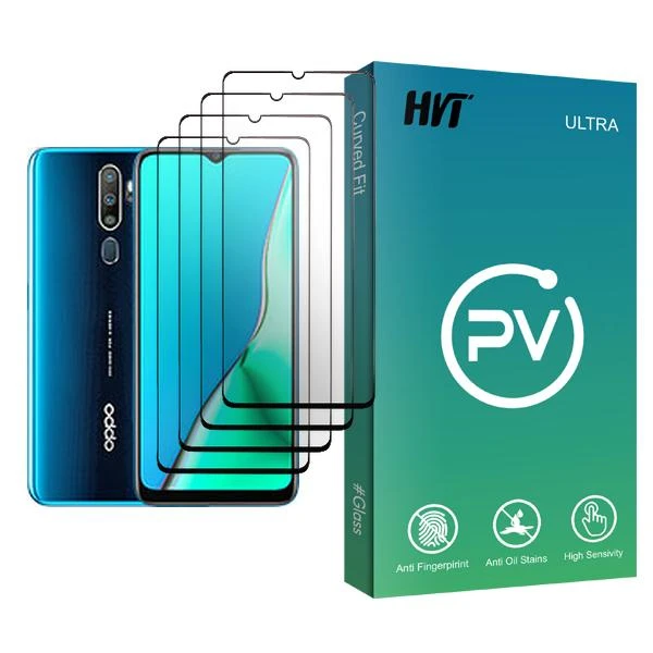 محافظ صفحه نمایش اچ وی تی مدل PV Glass MIX004 مناسب برای گوشی موبایل اوپو A9 (2020) بسته چهار عددی