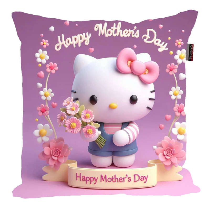 کوسن پاد آفرین مدل کیتی طرح هدیه روز مادر مبارک کد 3