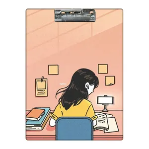 تخته شاسی طرح دختر کتابخون کد 4722981 سایز A4