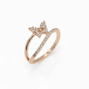 انگشتر زنانه مدل پروانه کد 4246 cm 