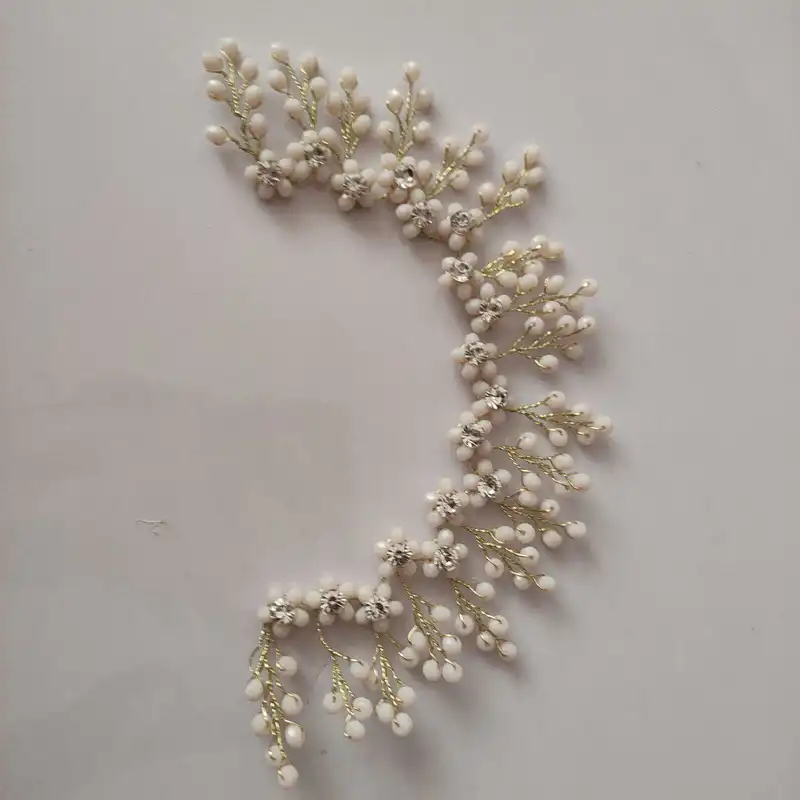 ریسه مو زنانه مدل نگین دار کد 08