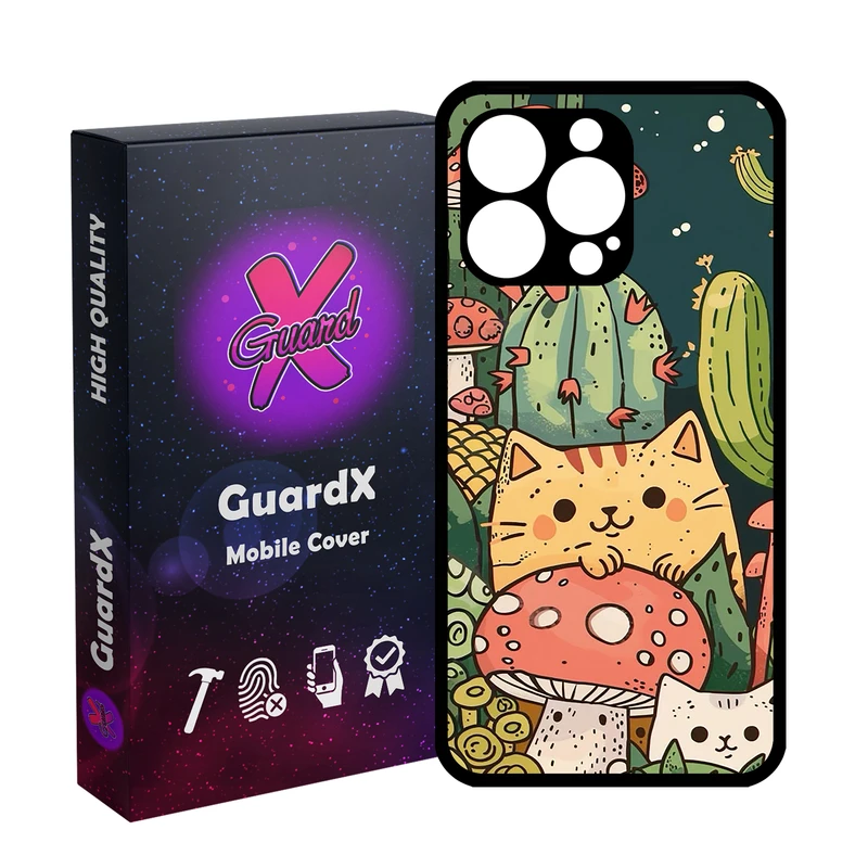 کاور گارد ایکس طرح گربه مدل  Glass10782 مناسب برای گوشی موبایل اپل iPhone 13 Pro