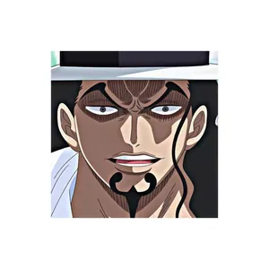 استیکر لپ تاپ و موبایل مدل انیمه لوفی راب لوچی one piece Rob Lucci کد 4078