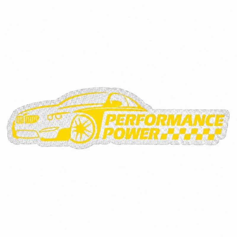 برچسب بدنه خودرو سولگی مدل شبرنگ طرح Performance Power کد M513