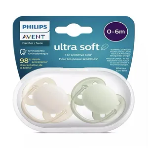 پستانک ارتودنسی اونت مدل ultra soft 0-6 بسته دو عددی