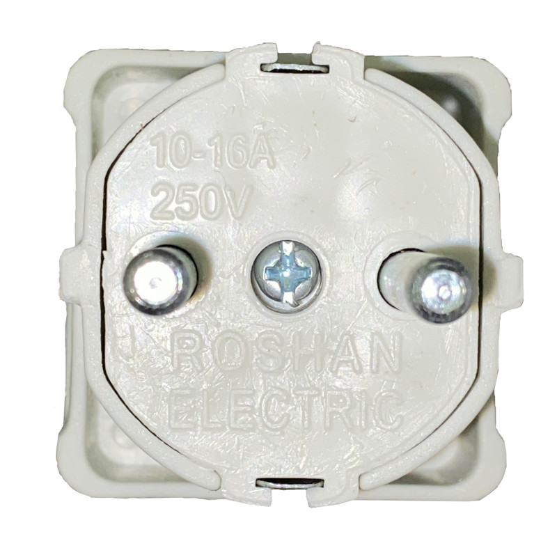 دوشاخه برق روشن الکتریک مدل مربع بسته 12 عددی