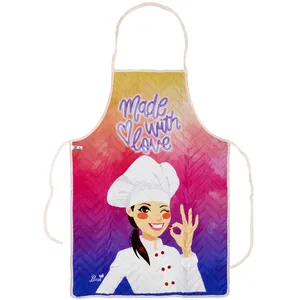 پیشبند آشپزخانه بیتک مدل فانتزی دختر آشپز کد 02