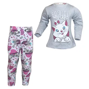 ست تی شرت و شلوار دخترانه مدل 106