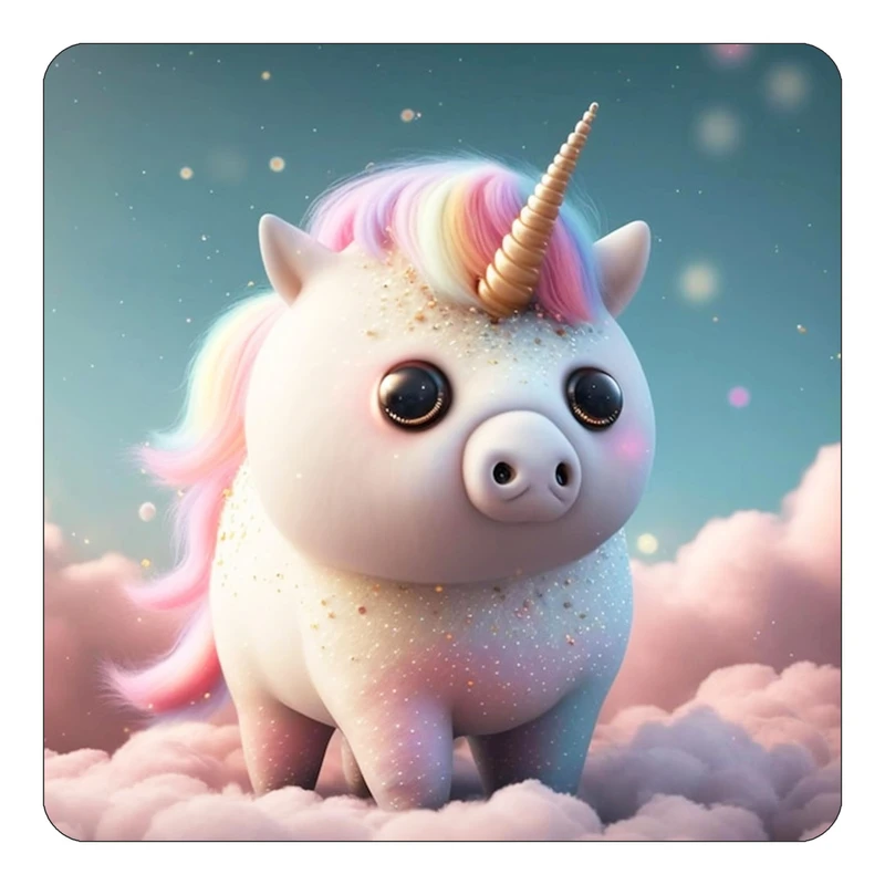 مگنت کاکتی طرح اسب تک شاخ و یونیکورن مدل mp32553