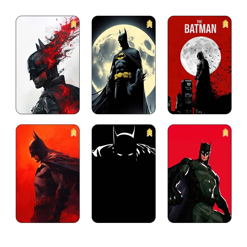استیکر کارت مدل سام نگار طرح بتمن Batman کد SP1588 مجموعه 6 عددی