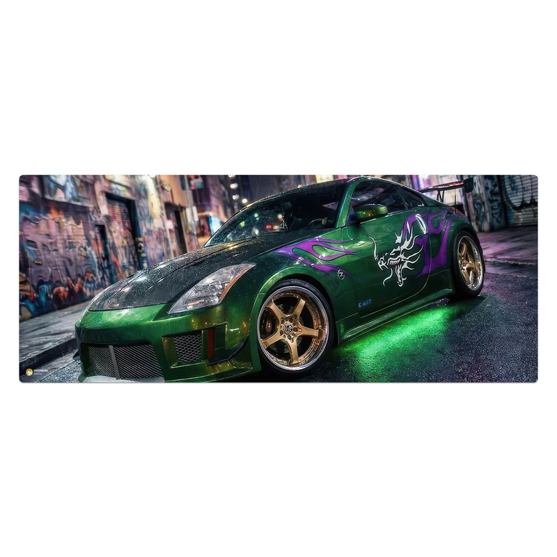 ماوس پد هومرو مدل HX533 طرح Need for Speed سایز 40x100 سانتی‌متر