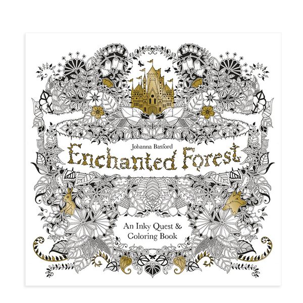 دفتر رنگ آمیزی مدل Enchanted Forest