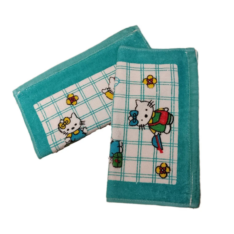 حوله دست و  صورت مدل کیتی 2 سایز 35x35 سانتی متر مجموعه دو عددی