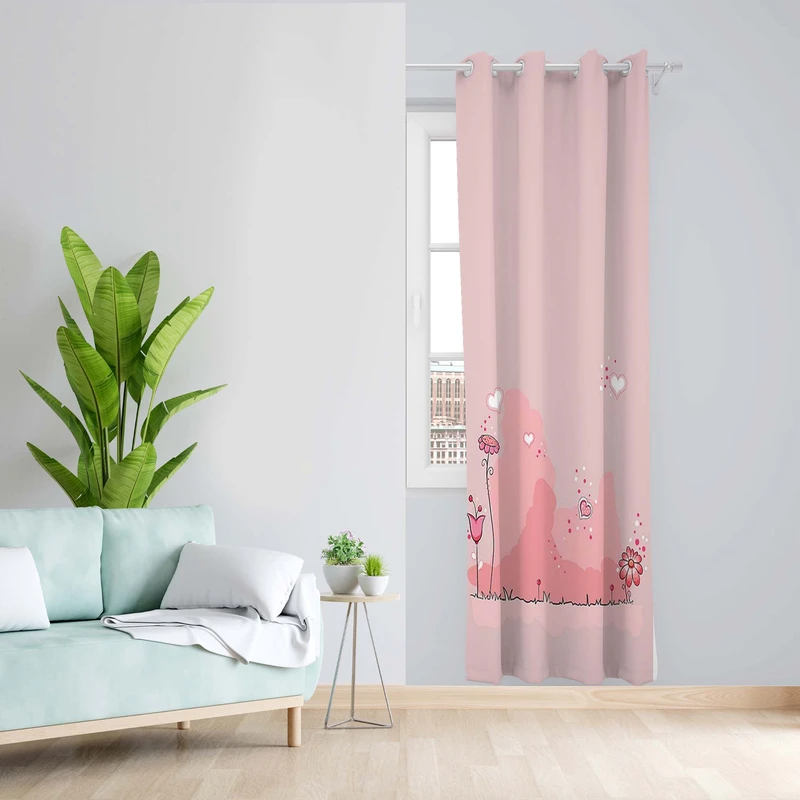 پرده طرح baby مدل مخمل پانچی کد 1431 z سایز 140x200 سانتی متر