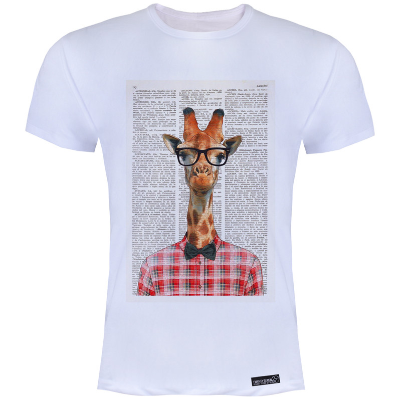 تی شرت آستین کوتاه مردانه 27 مدل Giraffe کد MH1407