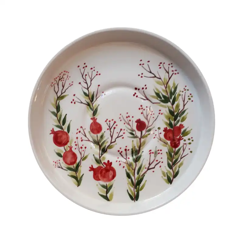 سینی سرامیکی طرح انار کد ZP53