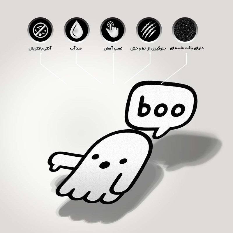 استیکر لپ تاپ طرح  شبح