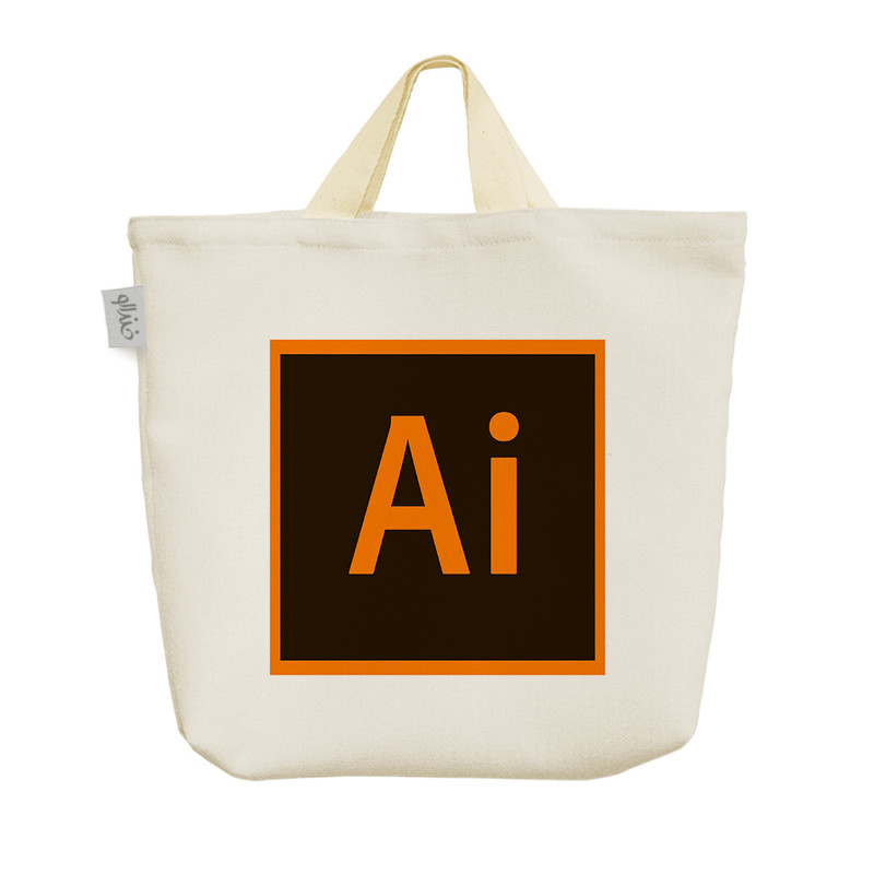 ساک خرید خندالو مدل illustator کد 1962