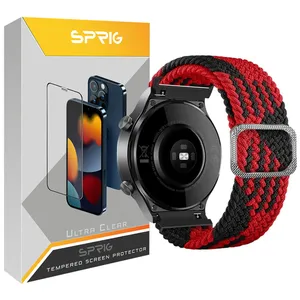 بند اسپریگ مدل Braided Dual Color مناسب برای ساعت هوشمند سامسونگ Galaxy Watch 5 40mm / Watch 5 44mm / Watch 5 Pro 45mm