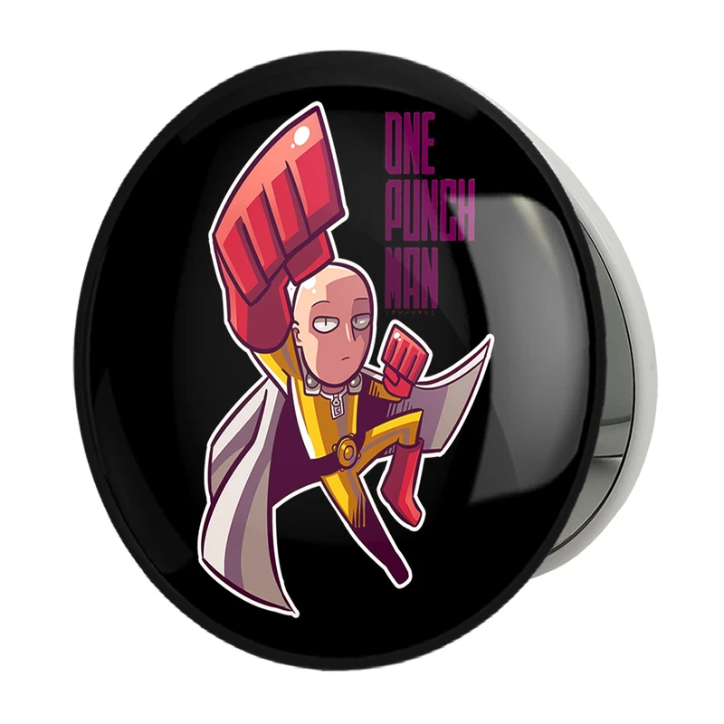 آینه جیبی خندالو طرح سایتاما انیمه مرد تک مشتی One Punch Man مدل تاشو کد 10527 
