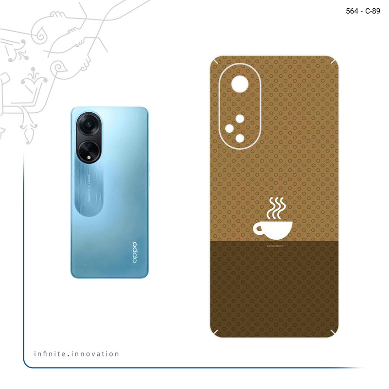 برچسب پوششی ماهوت مدل Minimal Cup of Coffee Icon مناسب برای گوشی موبایل اپو A98