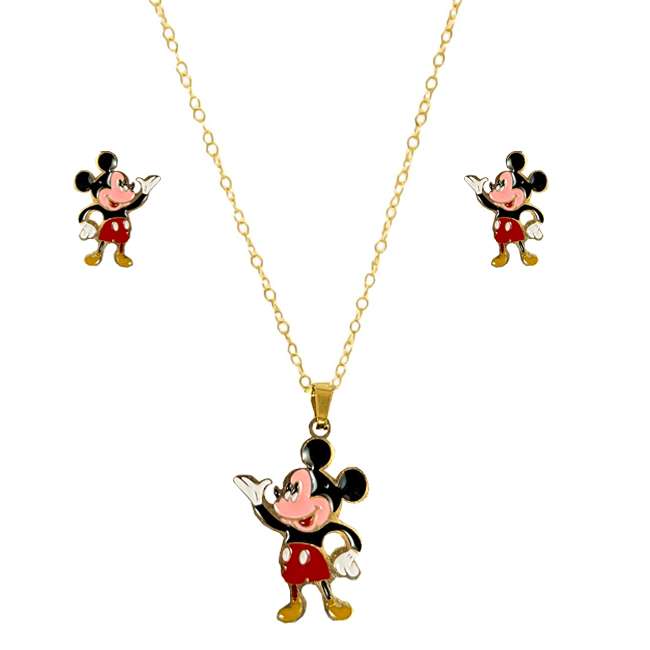 نیم ست دخترانه مدل استیل طرح میکی موس کد 00733 نیم ست دخترانه مدل استیل طرح میکی موس کد 00733