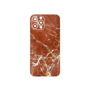 MAHOOT Red Marble Cover Sticker for Apple iPhone 12 Pro Max
