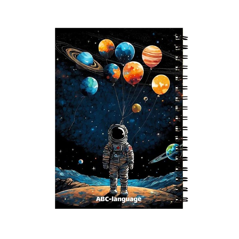 دفتر زبان 60 برگ مدل فضانورد کد 0021